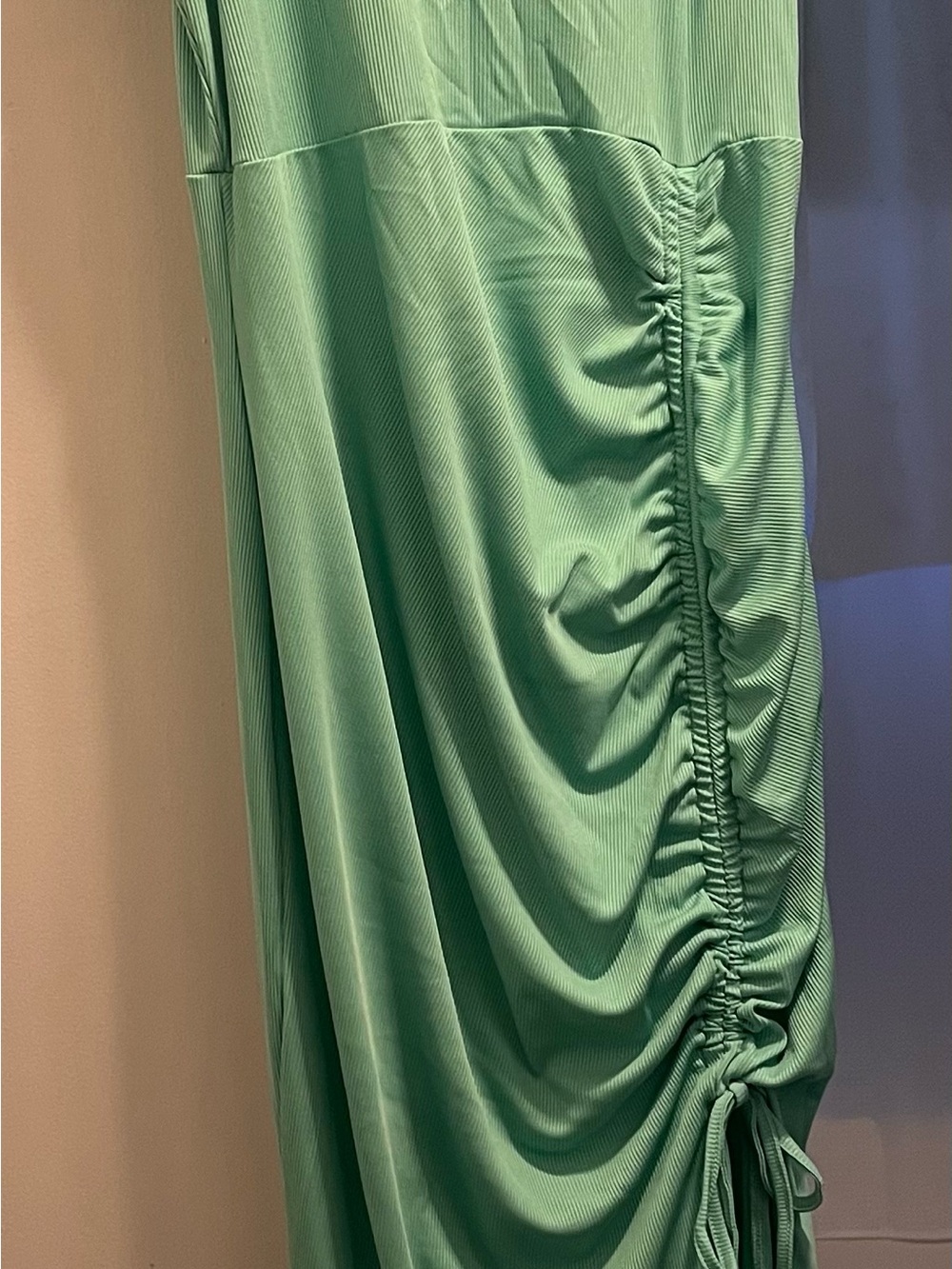 Chic Me Mint Green adjustable Ruched Midi dress size XL